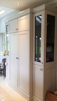 '3' Shaded gray Classical Kitchen Dresser