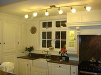 Hand Painted In-Frame Kitchen, with Himalya Blue Granite worktop