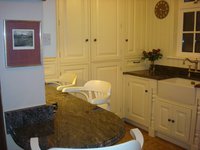 Hand Painted In-Frame Kitchen, with Himalya Blue Granite worktop