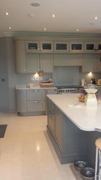 '3' Shaded gray Classical Kitchen.